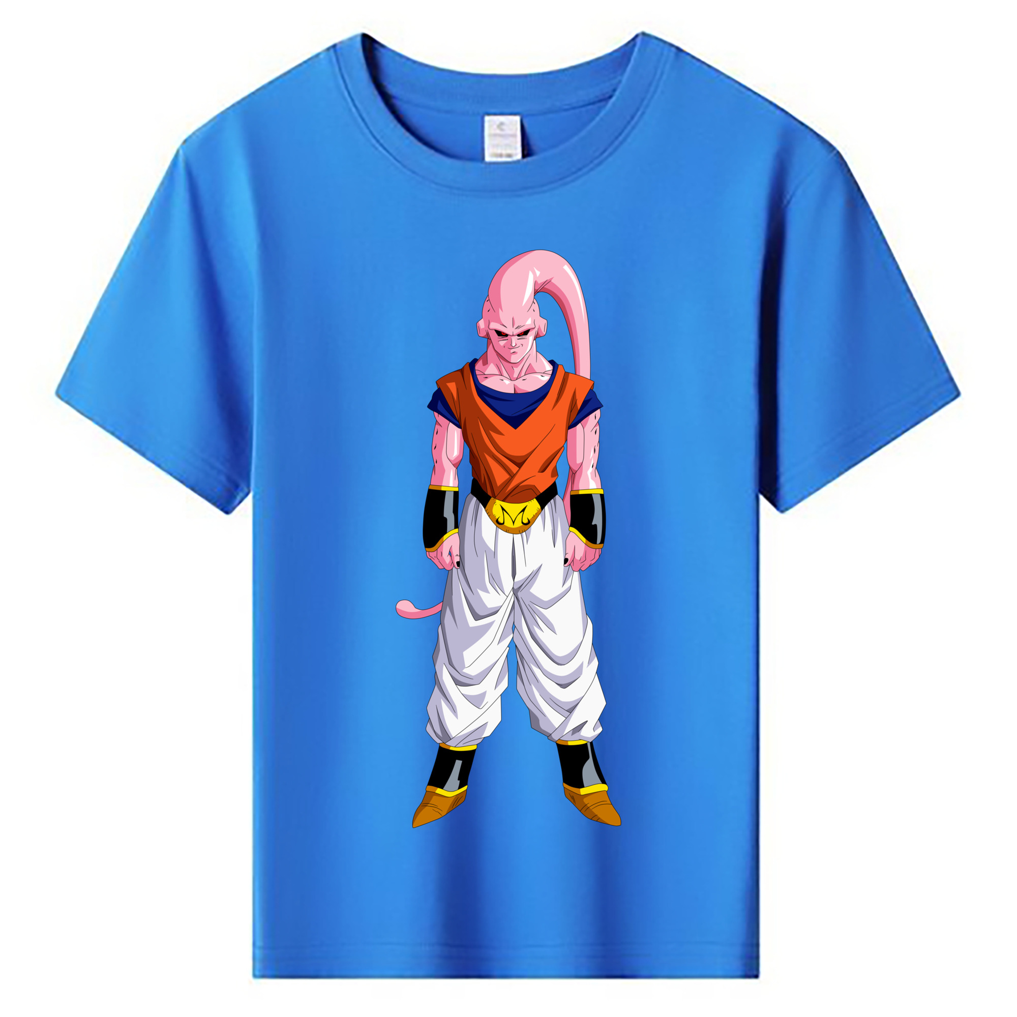 （画像用） ドラゴンボール 魔人ブウ DRAGON BALL Majin Buu 綿100％キッズTシャツ（フロントプリント）